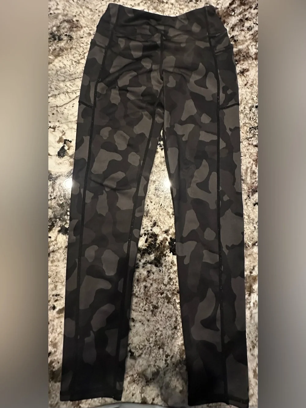 Zella Black & Gray Camo Leggings for Kids